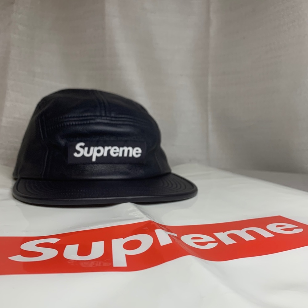 ‼️Supreme Leather Camp Cap‼️